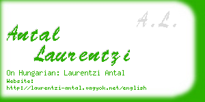 antal laurentzi business card